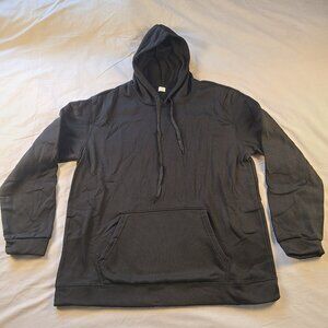 Hooded Sweater With draw String Men's 3XL Black